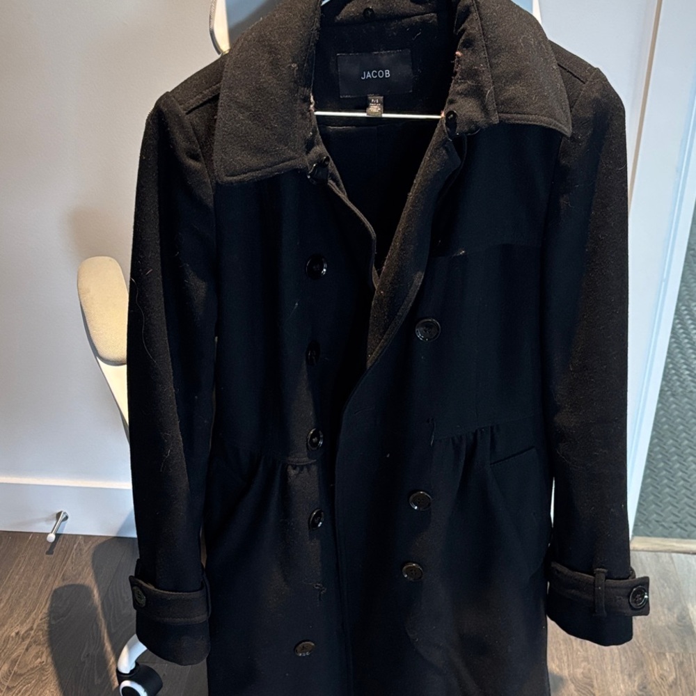 Elegant Black Trench Coat